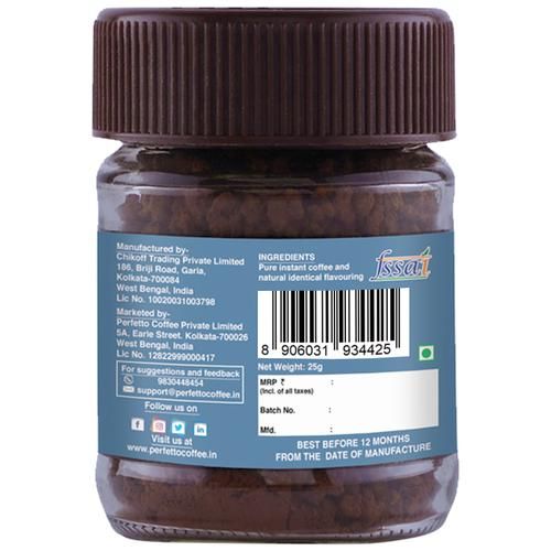 Perfetto Flavoured Instant Coffee - Exotic Hazelnut, 25 g Jar-2.webp